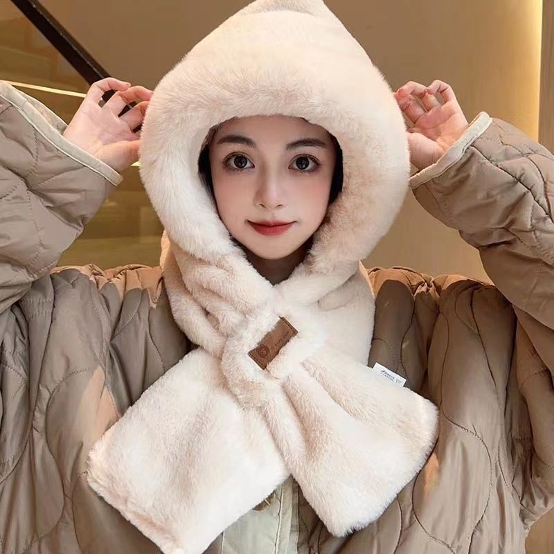 Sarah Express Women's Fleece Lined Winter Hat Ear Protection Warm Beanie with Leather Tag