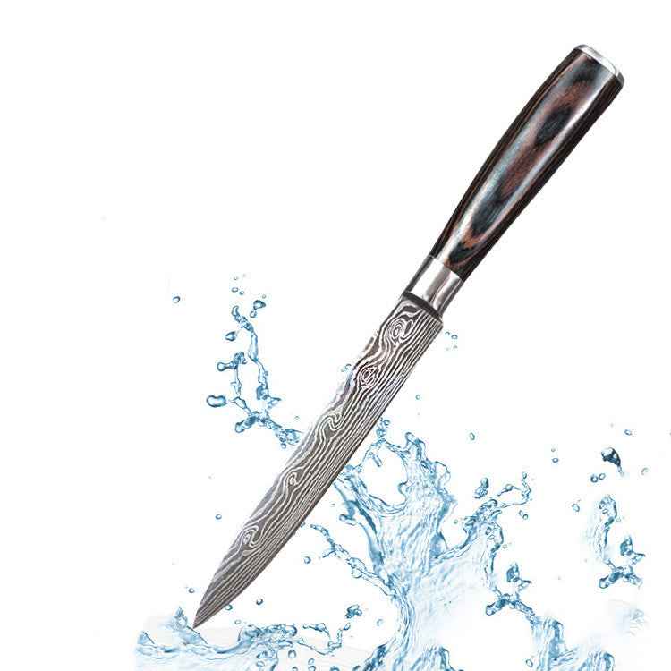 Sarah Express Professional Damascus Chef Knife Set - 7CR17 Stainless Steel Kitchen Knives 5in Universal knife