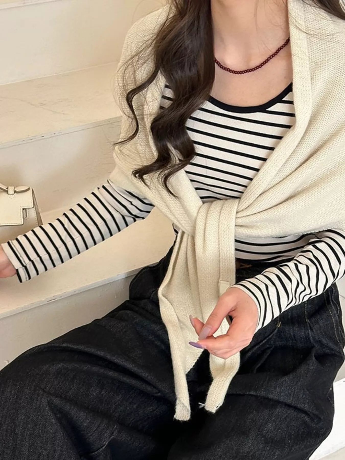 Sarah Express Women's Knitted Solid Color Scarf