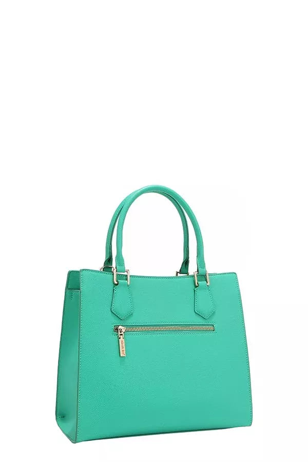 Sarah Express Women’s Structured Monogram Print Tote Bag Vegan Leather