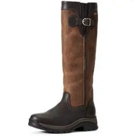 Sarah Express Women's Waterproof PU Leather Ankle Boots – Belt Buckle Round Toe Thick Sole High-Top