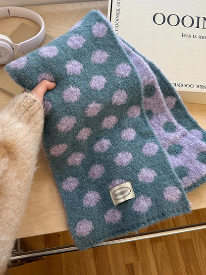 Sarah Express Women's Polka Dot Knitted Scarf