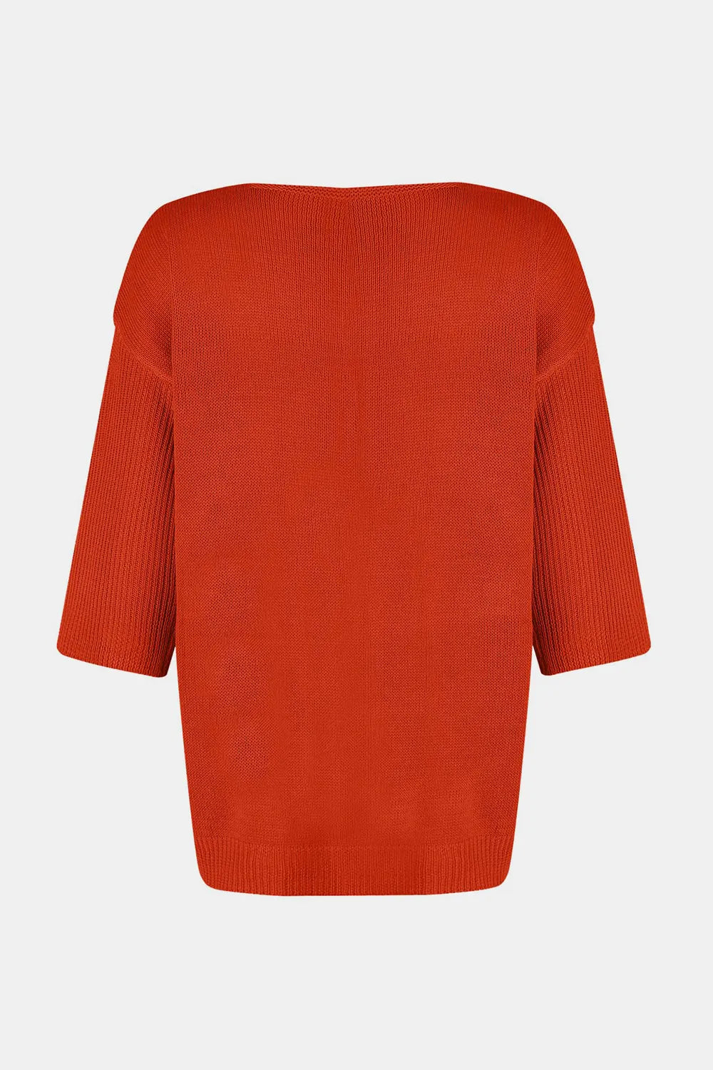 Sarah Express Women's V-Neck Three-Quarter Sleeve Knit Top