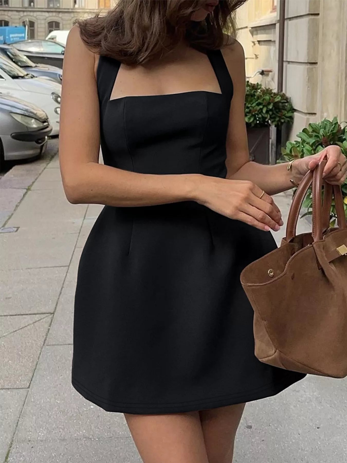 Sarah Express Women's Plus Size Halter Neck Mini Dress