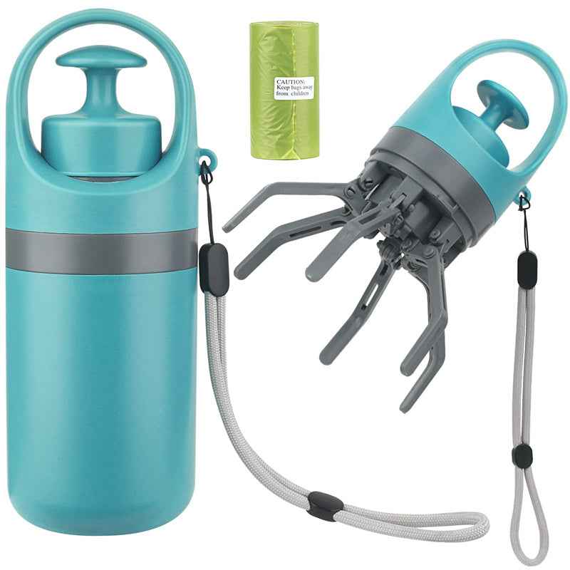 Sarah Express Dog Pooper Scooper with Built-in Bag Dispenser - Portable Pet Waste Pickup Tool