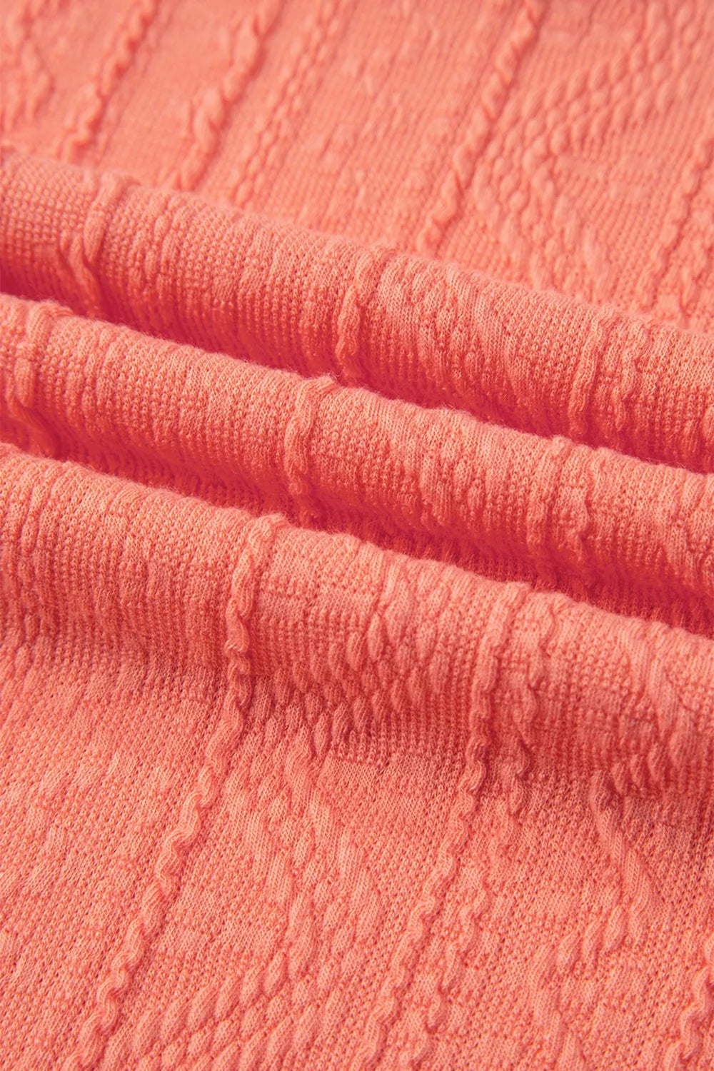 Sarah Express Women's Crochet Floral V-Neck Textured Top and Pants Two-Piece Set