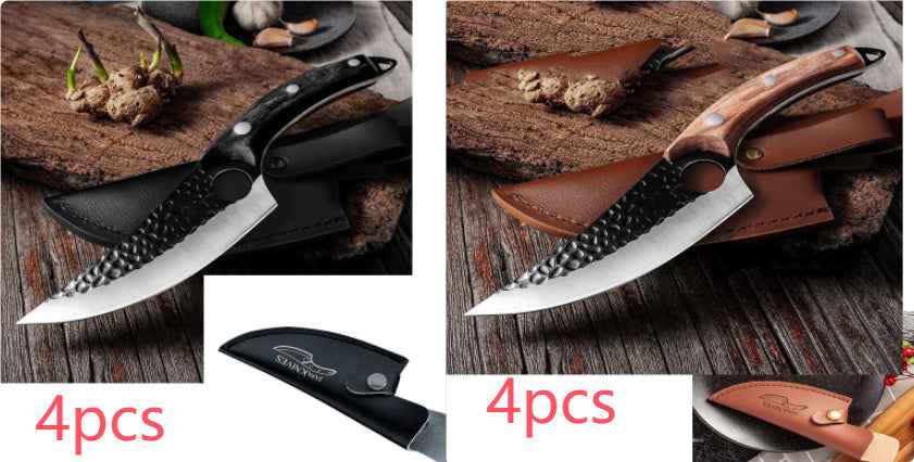 Sarah Express Professional Butcher Knife Set - High Carbon Steel Boning Knife Sheath Set 1pc