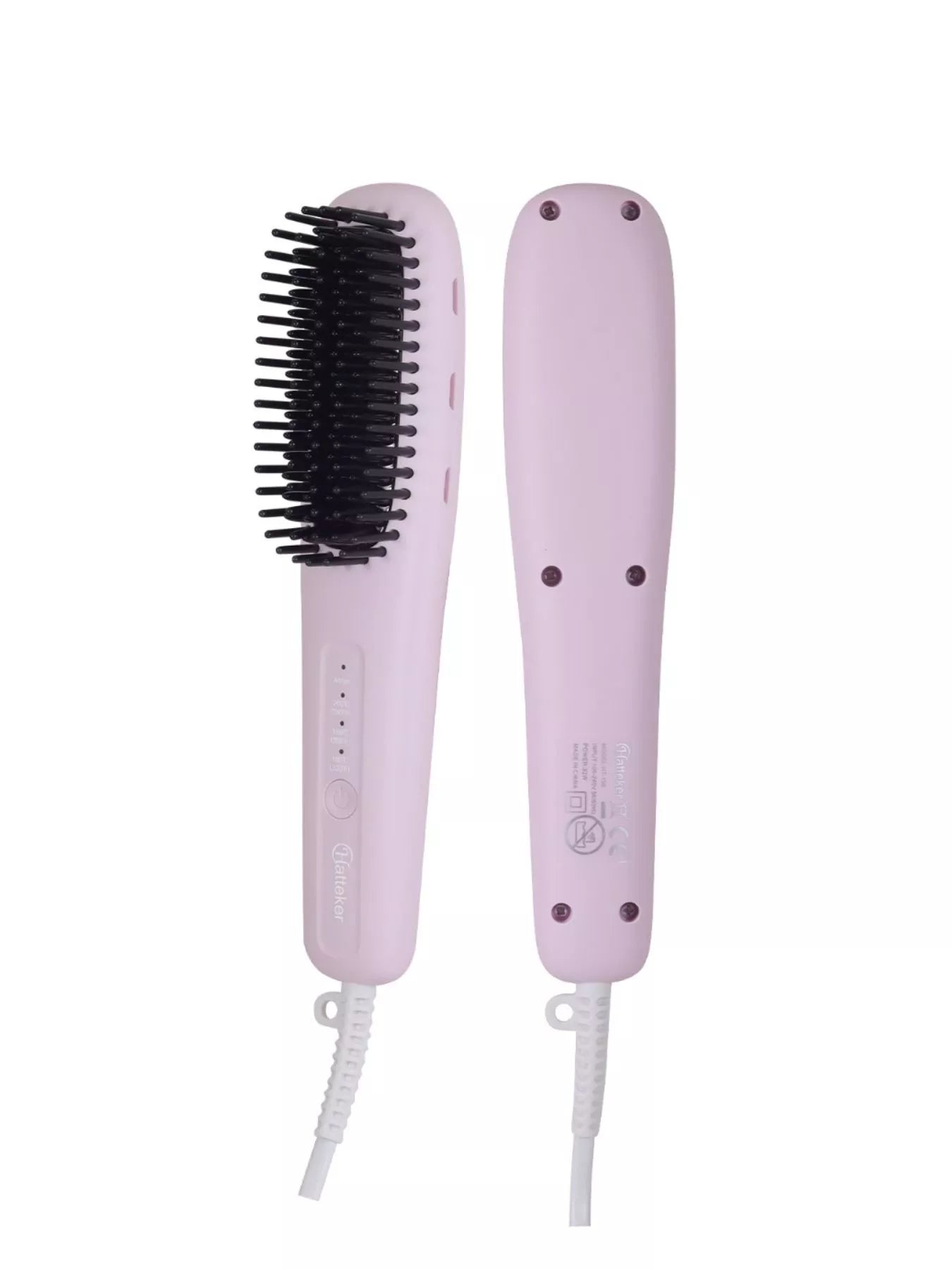 Sarah Express Women's 2-in-1 Heated Hair Straightening Comb - Curling & Straightening Brush