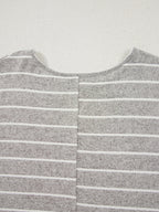 Sarah Express Women's Stripe Dolman Sleeve Drop Shoulder Top