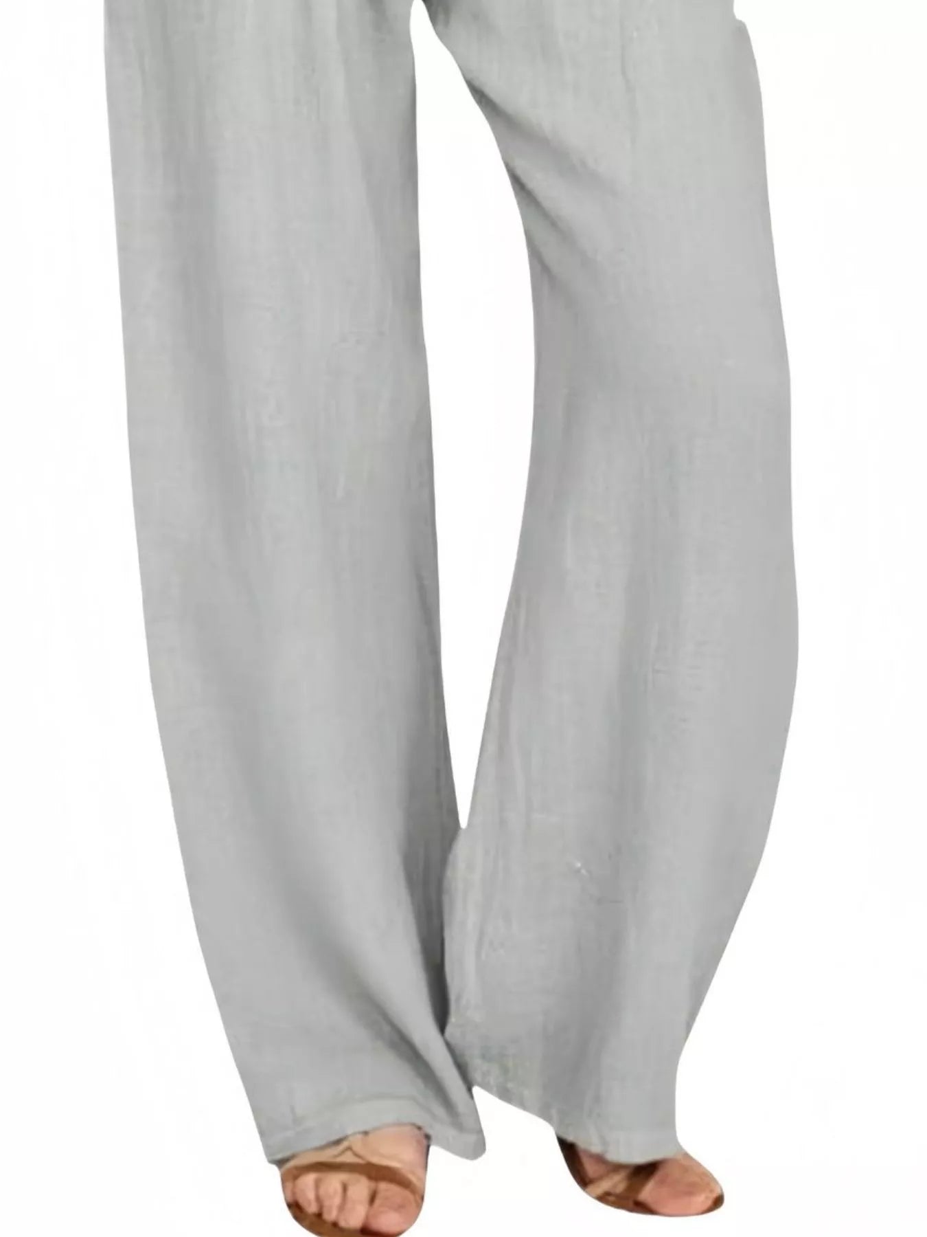 Sarah Express Women's Casual Wide Leg Pants with Drawstring