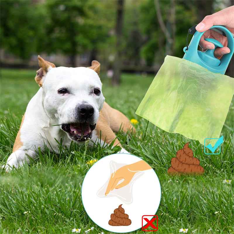 Sarah Express Dog Pooper Scooper with Built-in Bag Dispenser - Portable Pet Waste Pickup Tool