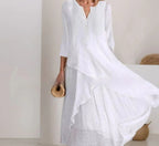 Sarah Express Women's A-Line Wide Waist Dress Casual Fresh Style Polyester
