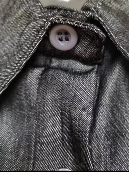 Sarah Express Women's Button-Down Maxi Denim Dress