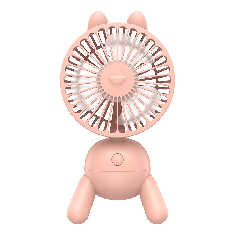 Portable USB Desktop Fan - Rechargeable Mini Cooling Fan with Adjustable Head