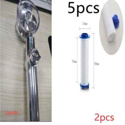 Sarah Express Turbo Propeller Shower Head - 360° High Pressure Water Saving Rainfall Showerhead 2pcs Set3