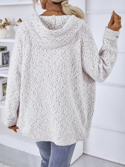 Sarah Express Women's Zip-Up Hooded Sweater