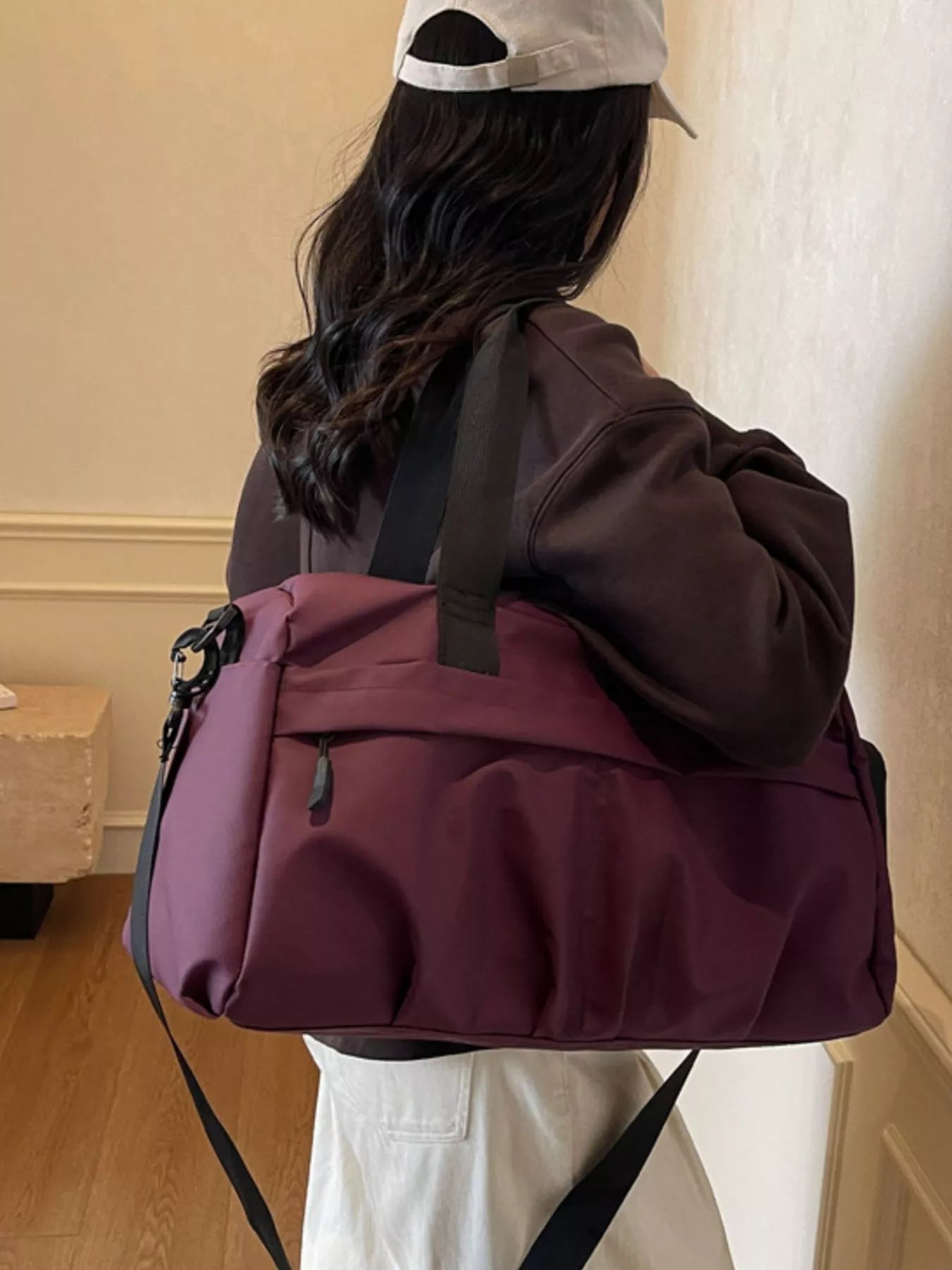 Sarah Express Oxford Cloth Travel Duffel Bag - Lightweight Medium Weekender Bag