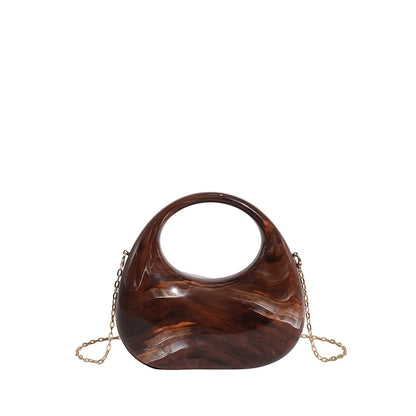 Sarah Express Acrylic Box Bag Brown