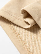 Sarah Express Women's Quarter Zip Striped Patchwork Drop Shoulder Loose Long Sleeve Top