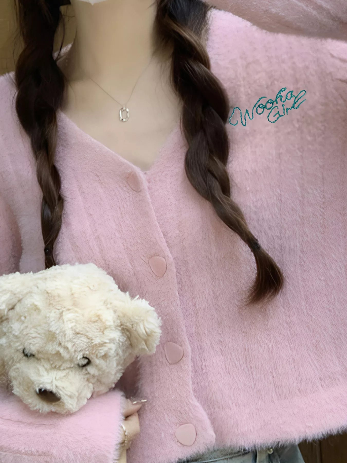 Sarah Express Women's Button Up Ribbed Knit Cardigan