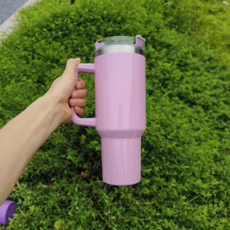 Sarah Express Stainless Steel Vacuum Insulated Water Bottle - Large Capacity Double Layer Thermal Cup 27.5cm Purple