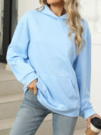 Sarah Express Women's Kangaroo Pocket Long Sleeve Hoodie