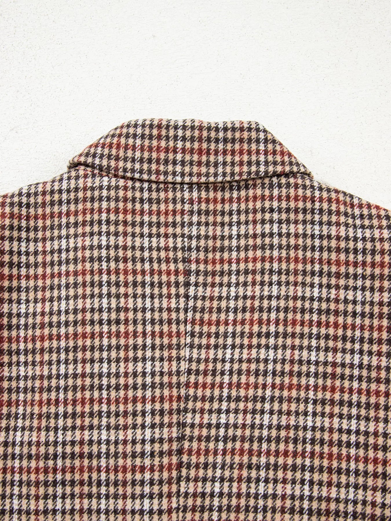 Sarah Express Women's Houndstooth Lapel Collar Blazer