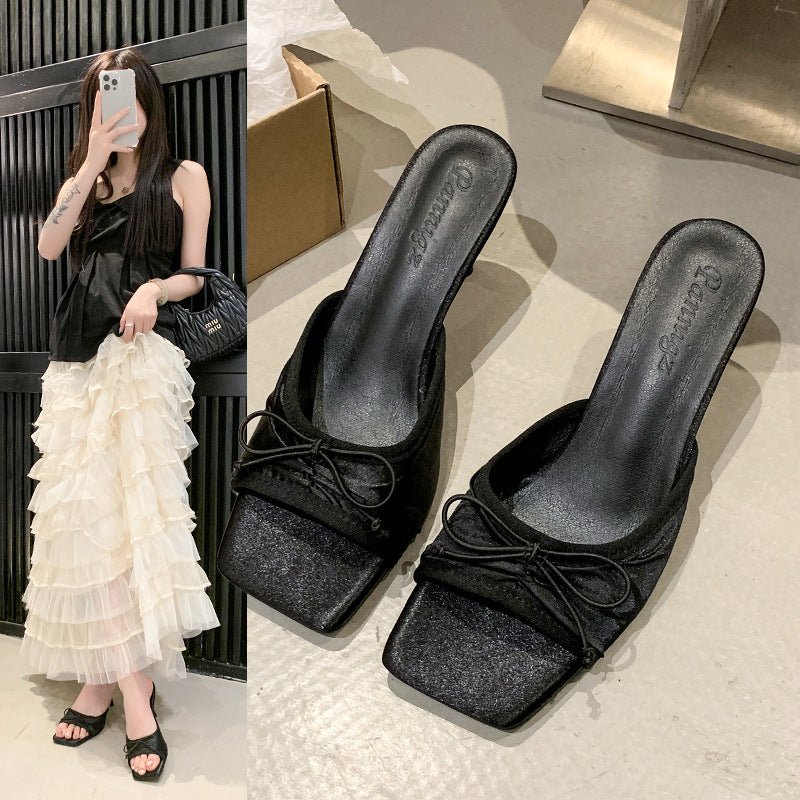 Sarah Express Bowtie Peep-Toe Sandals