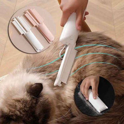 Sarah Express Professional Pet Hair Removal Brush - Dog & Cat Grooming Tool with Massage Function