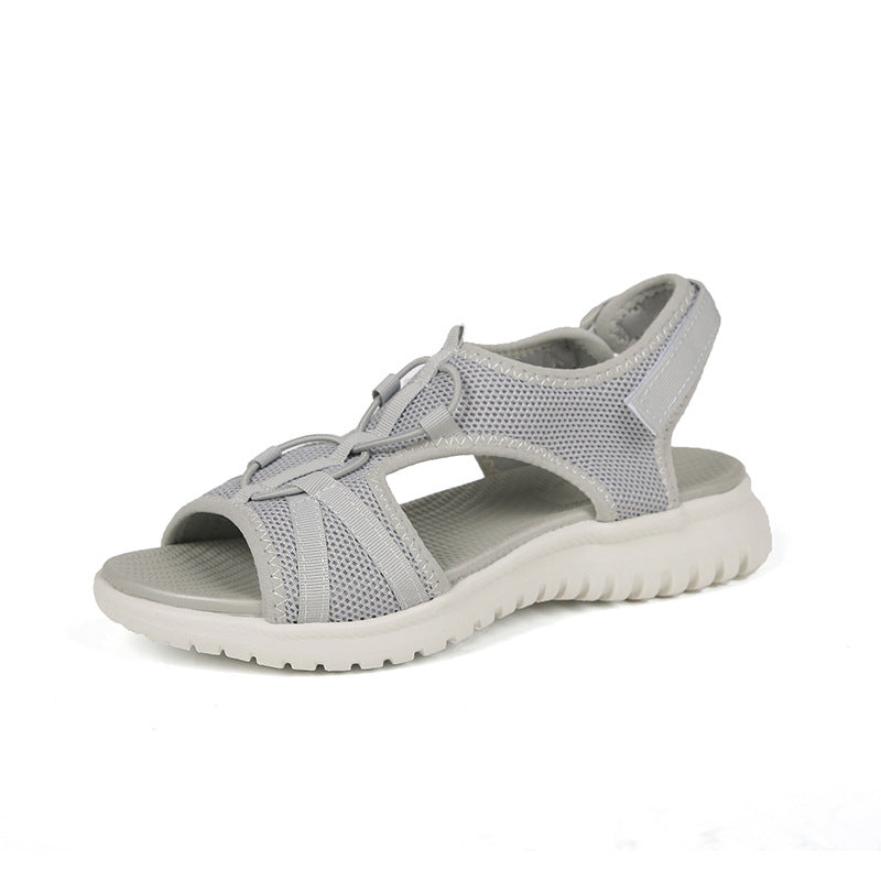 Sarah Express Breathable Platform Sports Sandals Gray