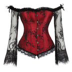 Sarah Express Lace Long Sleeve Fitted Top Seamless Ultra Thin Luxury Detail