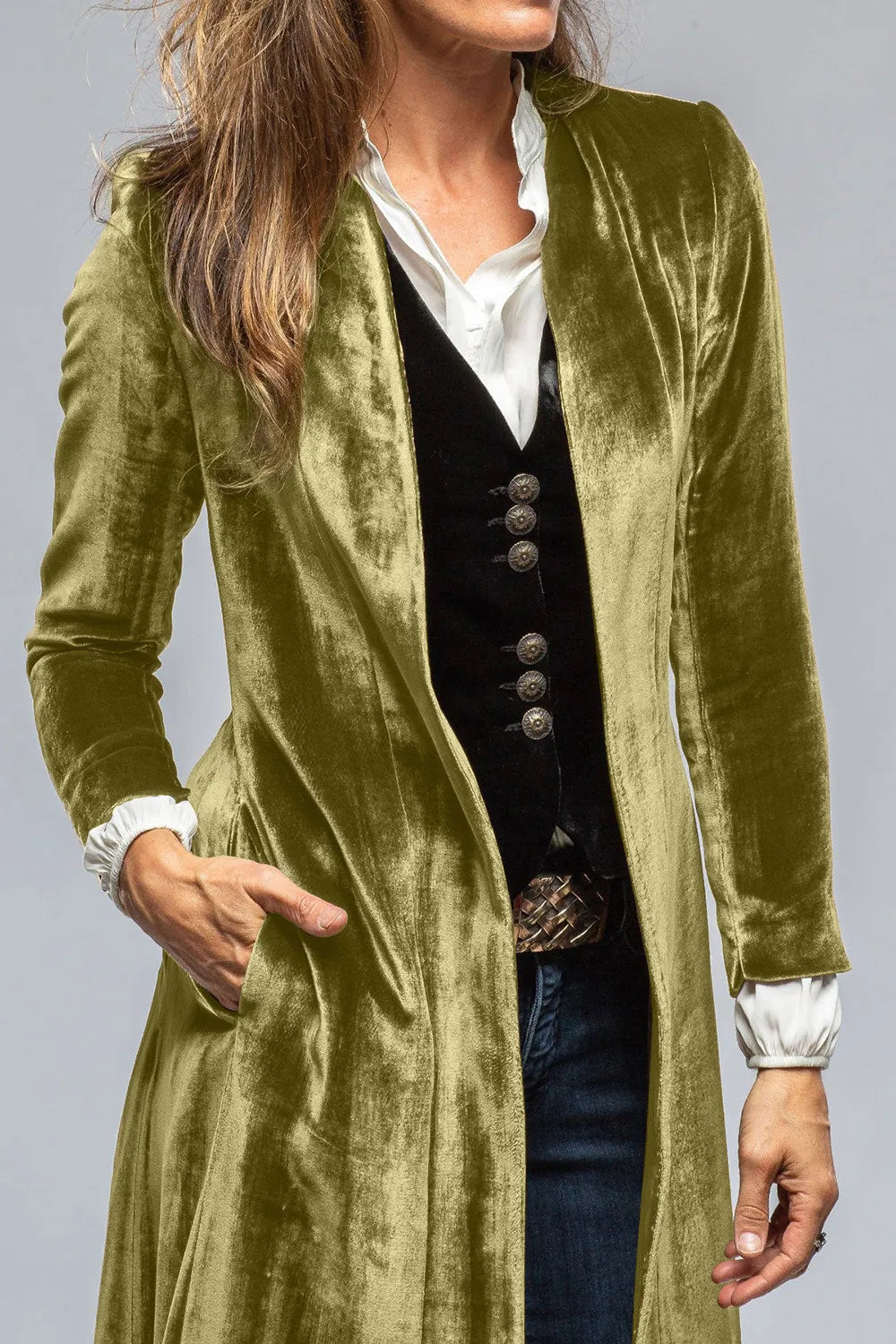 Sarah Express Women's Slit Back Open Front Cardigan