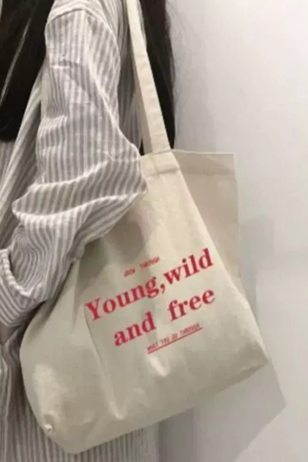 Sarah Express Eco-Friendly Canvas Crossbody Bag - Casual Medium Handbag Coral One Size