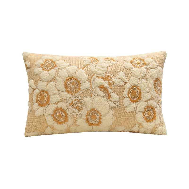 Sarah Express French Vintage Sunflower Pillow Cover - Decorative Cotton Throw Pillow Case Sunflower square pillow 30x50cm