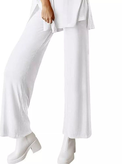 Sarah Express Relaxed Fit Round Neck Top and Pants Two-Piece Lounge Set