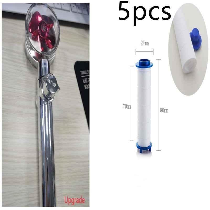 Sarah Express Turbo Propeller Shower Head - 360° High Pressure Water Saving Rainfall Showerhead Set4