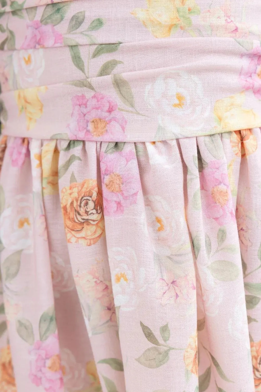 Sarah Express Women's Printed Tie Shoulder Midi Cami Dress