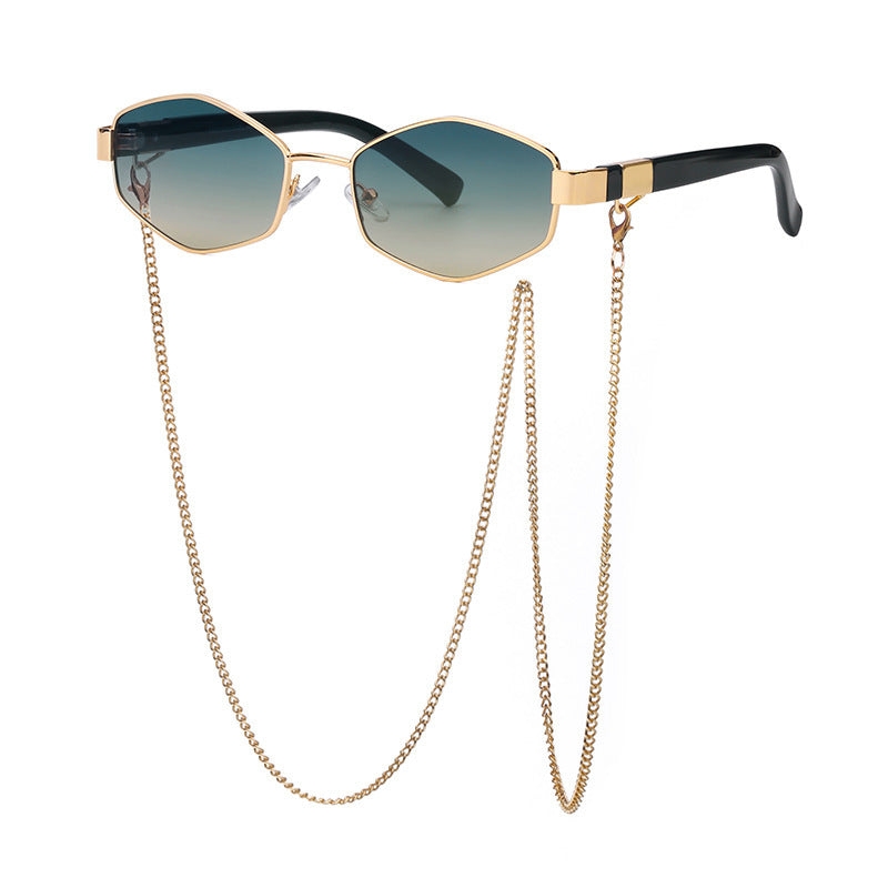 Sarah Express Women's Chain Detail Korean Style Sunglasses UV400 Protection