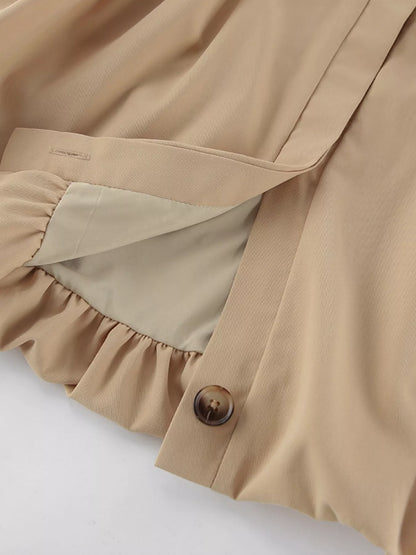 Sarah Express Women's Puff Sleeve Cropped Jacket