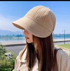 Sarah Express Women's Sun Protection Hat Waffle Texture Adjustable Dome Crown