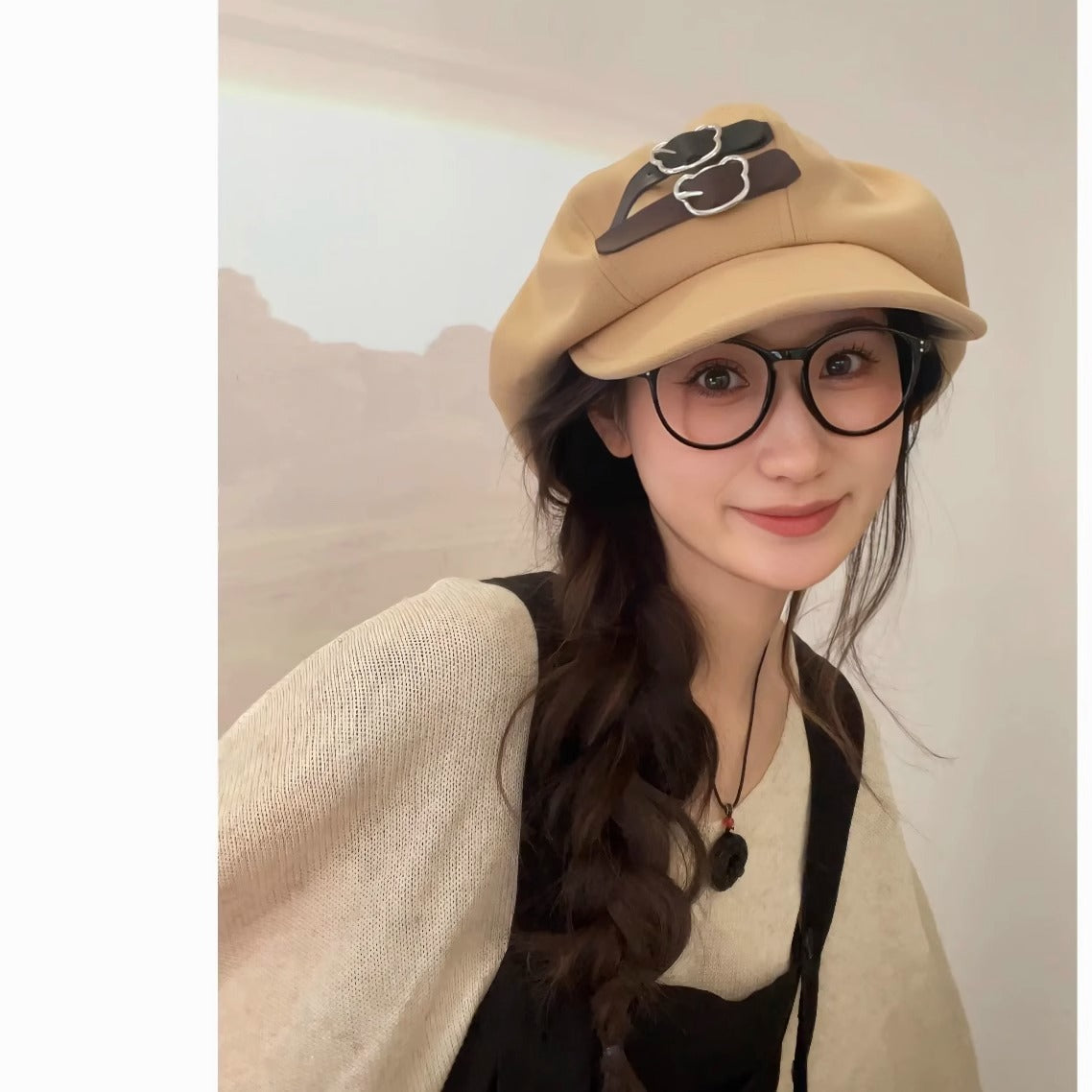Sarah Express Cloud Dome Woolen Winter Hat Warm Breathable