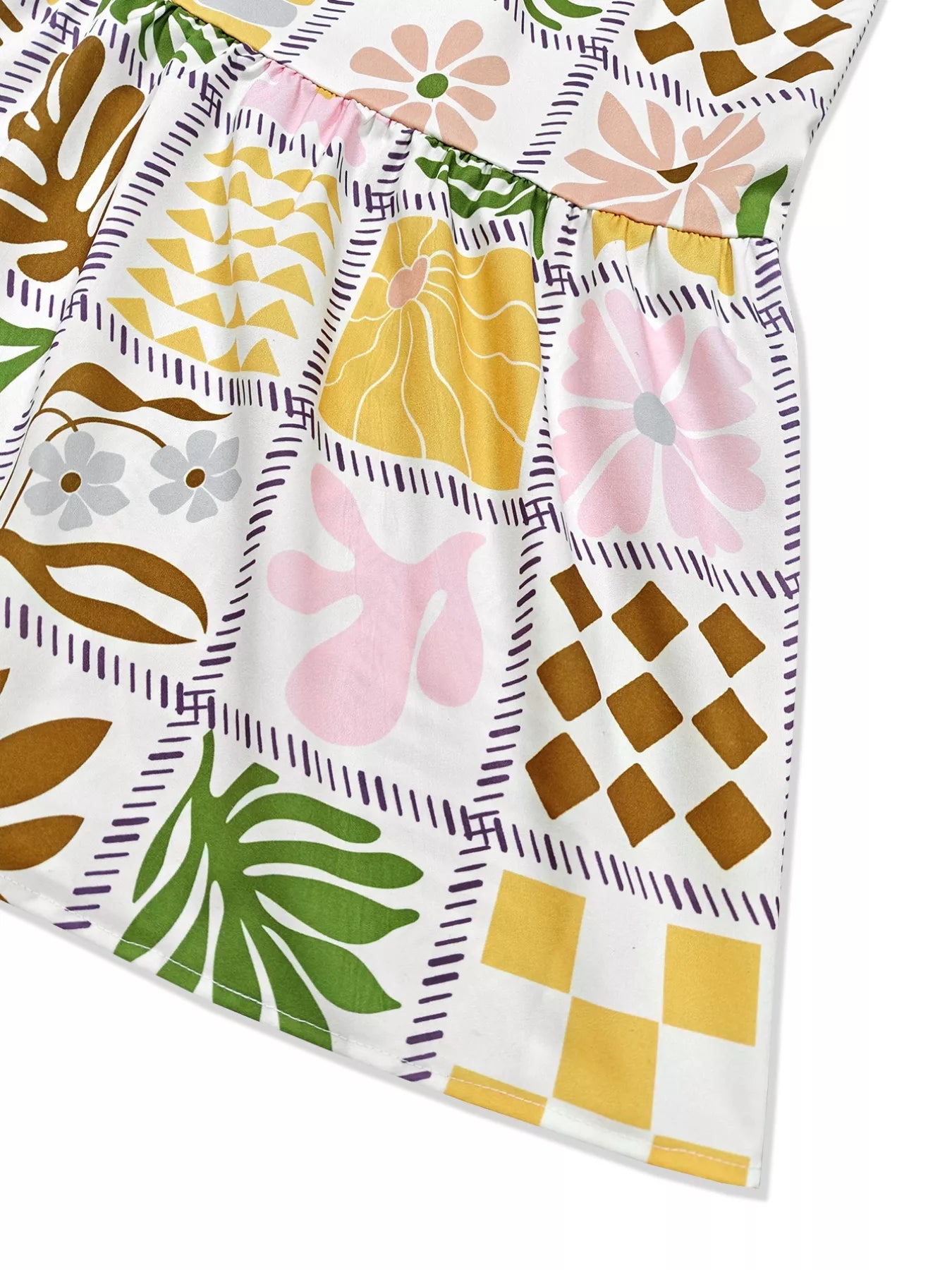 Sarah Express Women's Printed Cutout Back Cami Dress