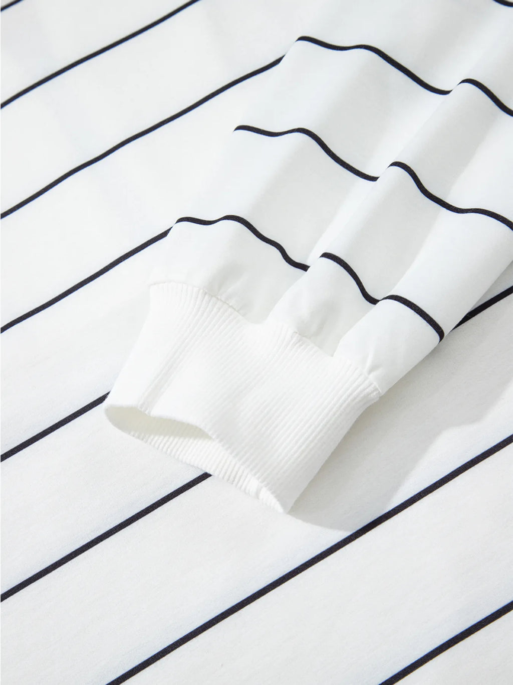 Sarah Express Women's Striped Quarter Zip Sweatshirt with Relaxed Fit