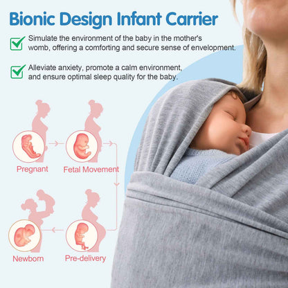 Sarah Express Multi-Functional Baby Carrier Front & Back Wrap - Ergonomic Infant Sling