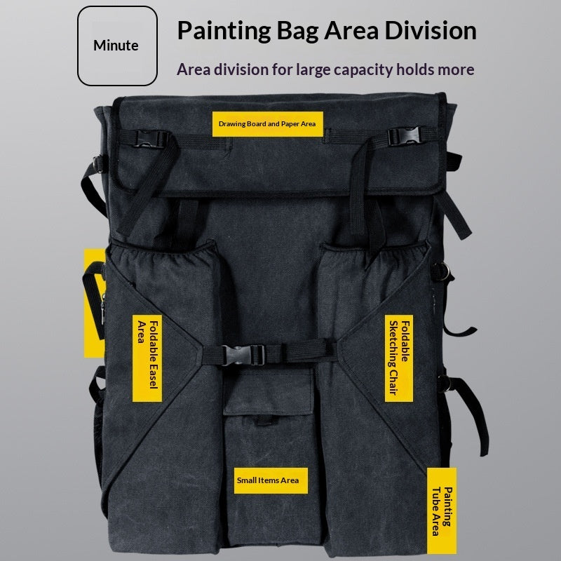 Sarah Express Art Students Sketch Bag Drawing Board Bag Multi-functional Canvas Storage