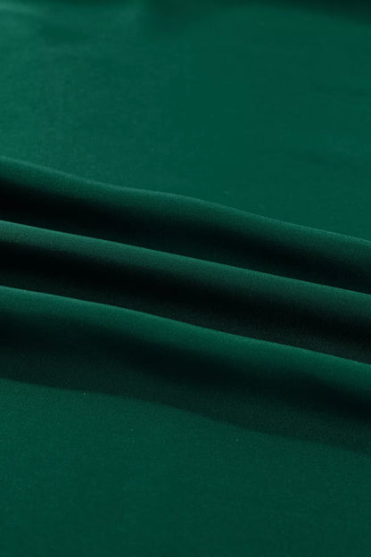 Sarah Express Women's Solid Color Frilled V Neck Bow Detail 3/4 Sleeve Blouse