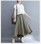 Sarah Express Women's High Waist Wide Leg Cropped Pants Loose Fit Work Casual Trousers with Pockets