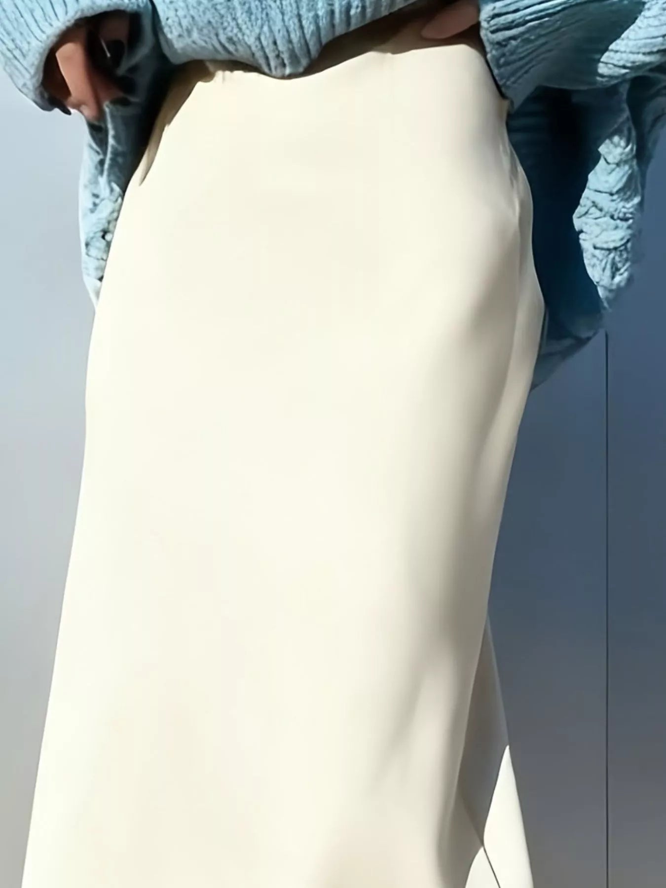 Sarah Express Women's Suede Fringe Midi Skirt