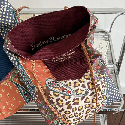 Sarah Express Women's Corduroy Tote Bag - Medium Shoulder Bag