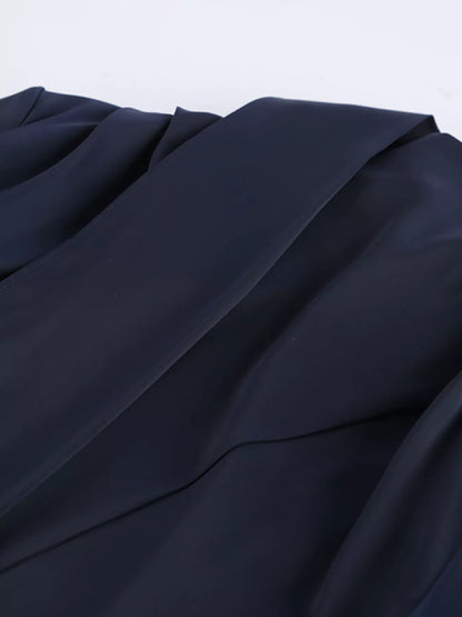 Sarah Express Women's Mock Neck Flounce Sleeve Dress